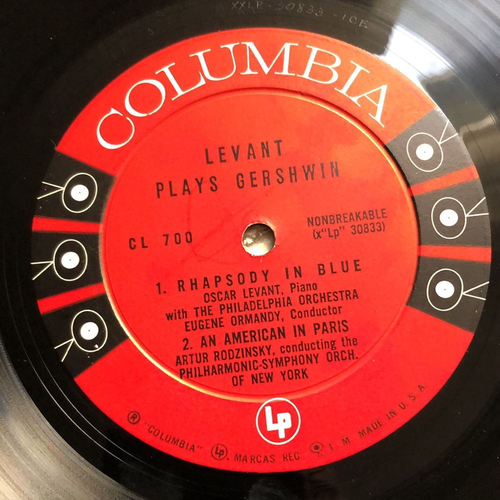 Levant Plays Gershwin Vinyl Lp
